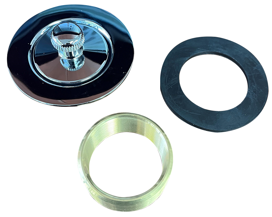 Bath waste lIft and turn strainer, 1 1/4, w/1 1/2 bushing