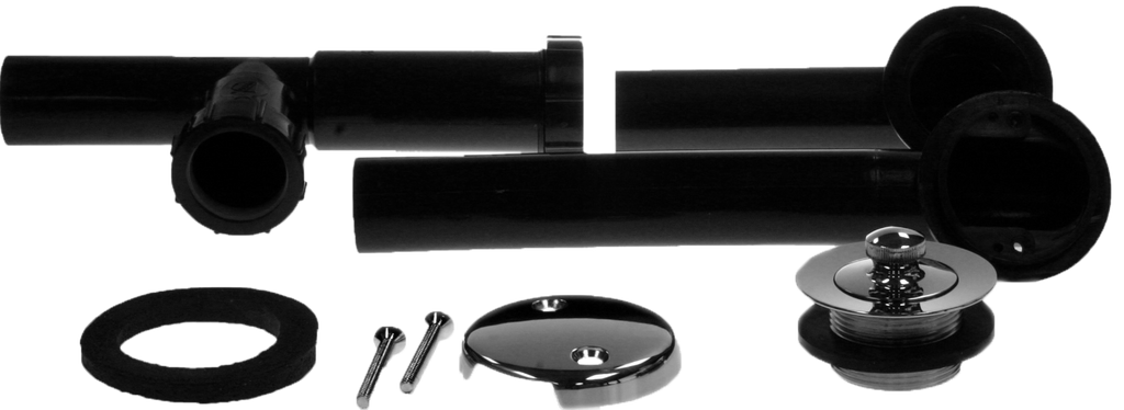 Bath waste lift and turn black plastic