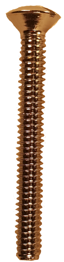 Bath waste face plate screws brass, Chrome (pair)