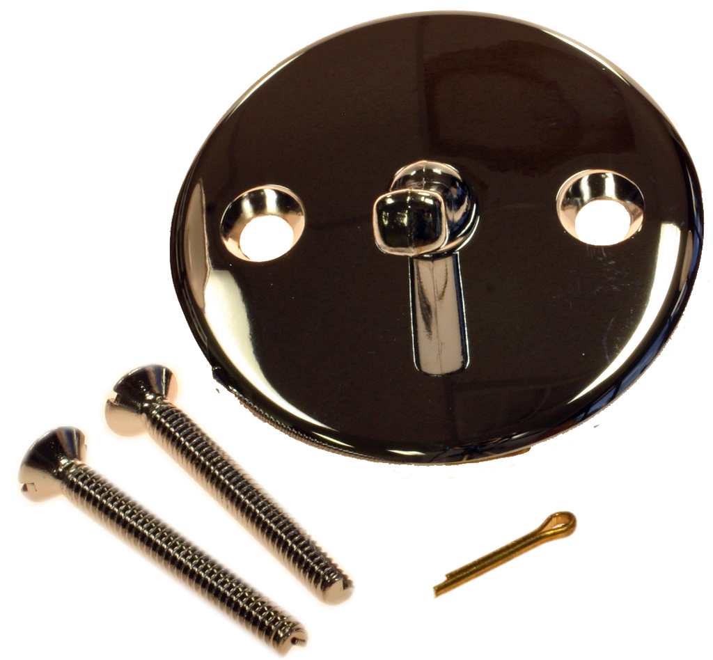 Bath waste face plate assembly trip lever Chrome brass