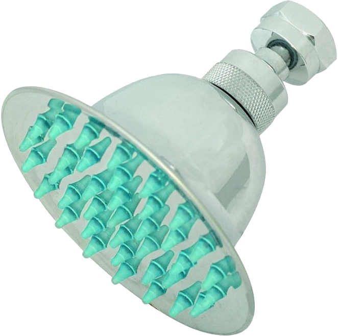 Shower head, brass rainshower, 4,  2.5gpm