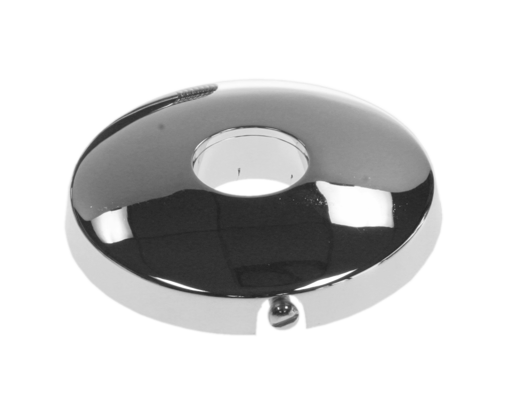 Shower arm flange w/set screw Chrome
