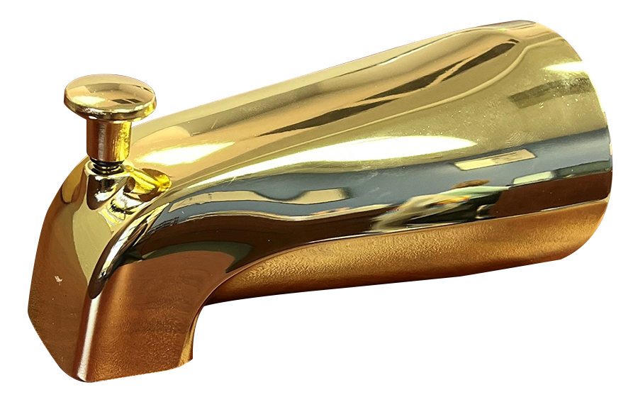 Tub diverter spout 1/2 slip POLISHED BRASS