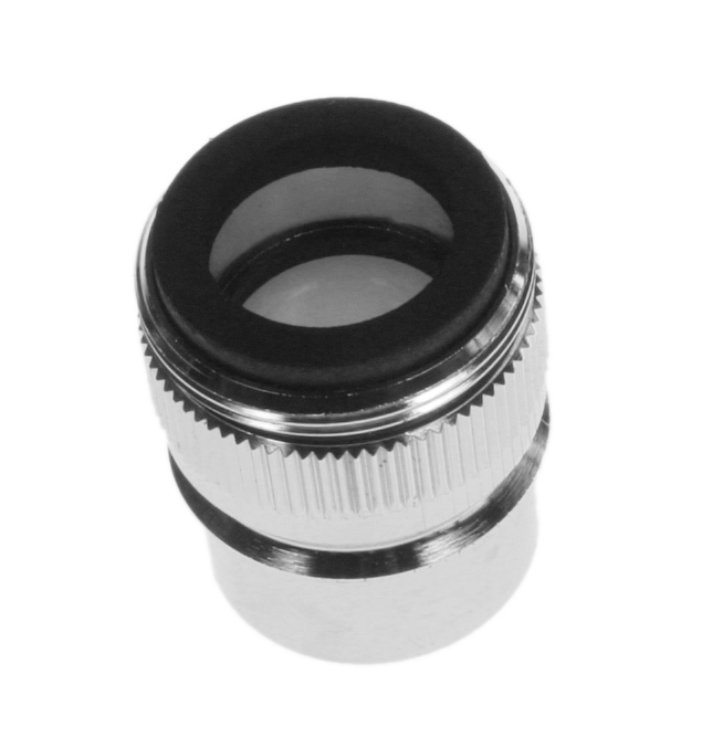 Aerator dual thread snap fitting M/F, large diameter, long