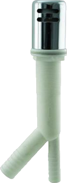 Eastman heavy pattern plastic air gap, blue, Chrome top