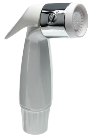 Spray head for sink faucet, WHITE