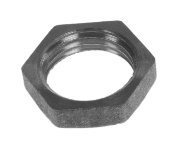 Lock nut for faucet shank, brass, 1/2