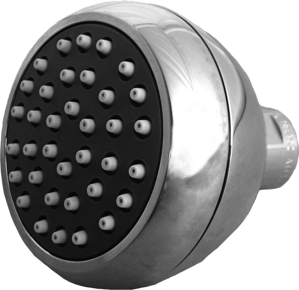 Shower head, solid brass body, 2.5gpm, Chrome