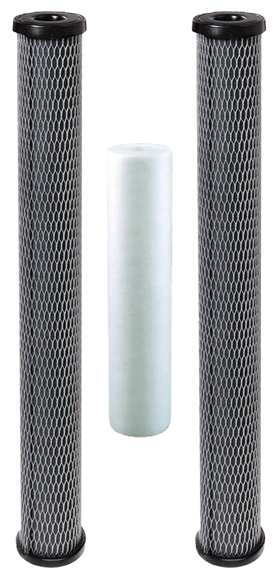 Filter replacement kit for three stage point of use RO system (3 in the pack)