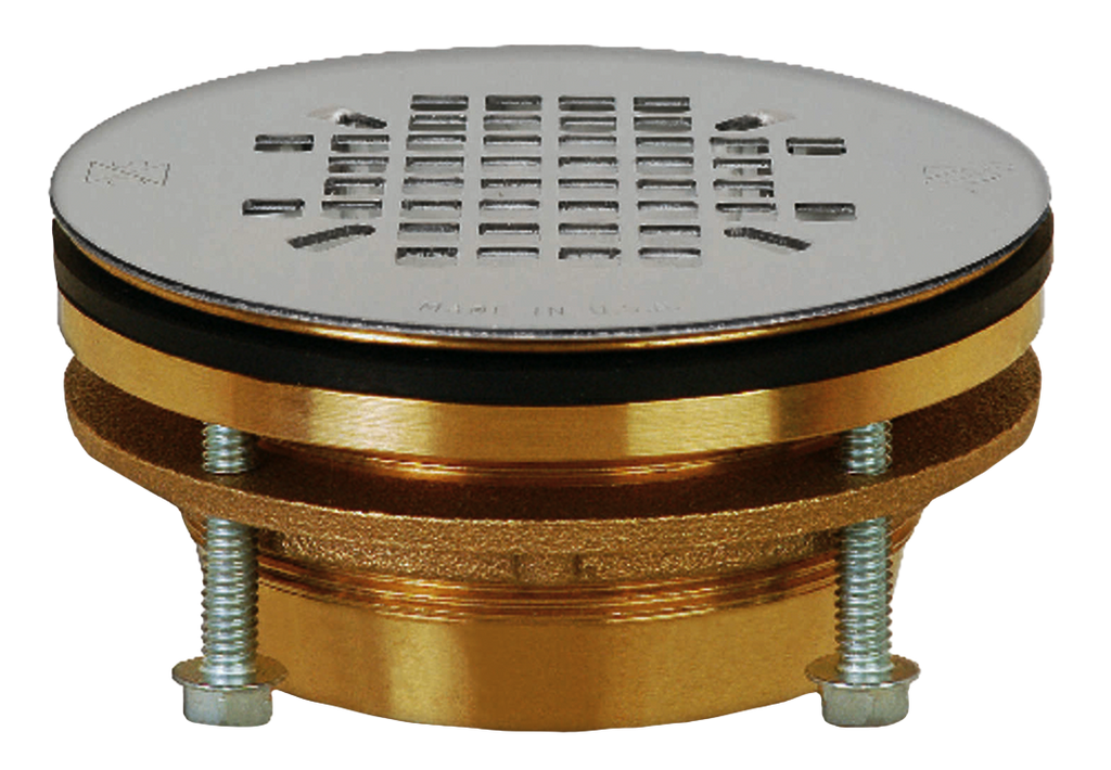 Shower drain "JackRabbit" locknut w/bolts to secure to shower base