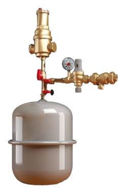 Boiler trim kit plus 1
Includes 4.8gal expansion tank, regulator, service valve, union, and air separator