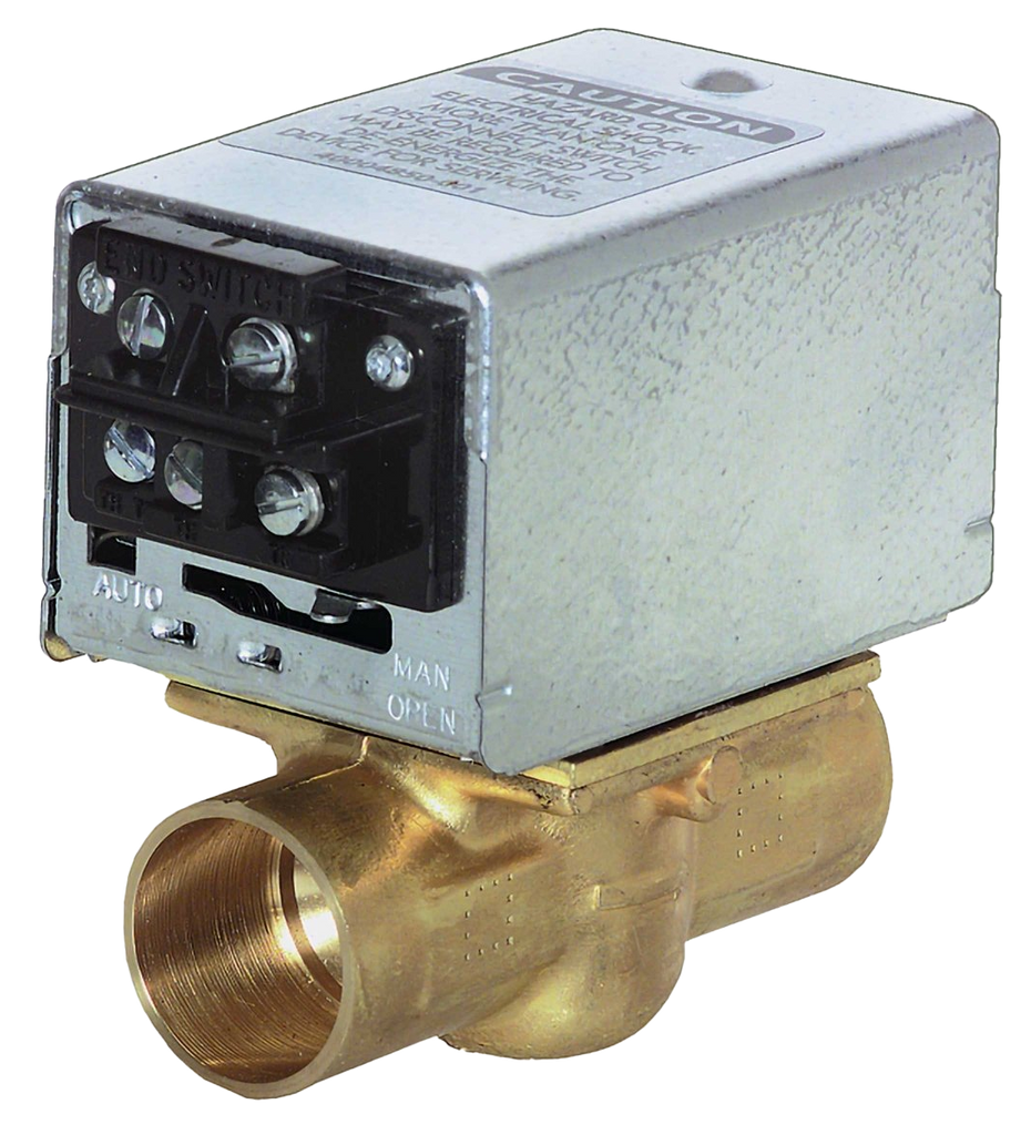 Zone valve, low voltage, normally closed, screw block terminal, 3/4c