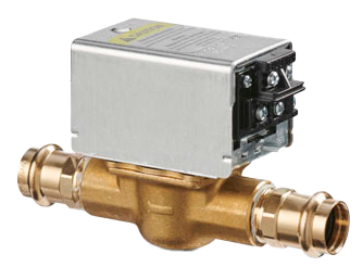 Zone valve, low voltage, normally closed, screw block terminal, 1press