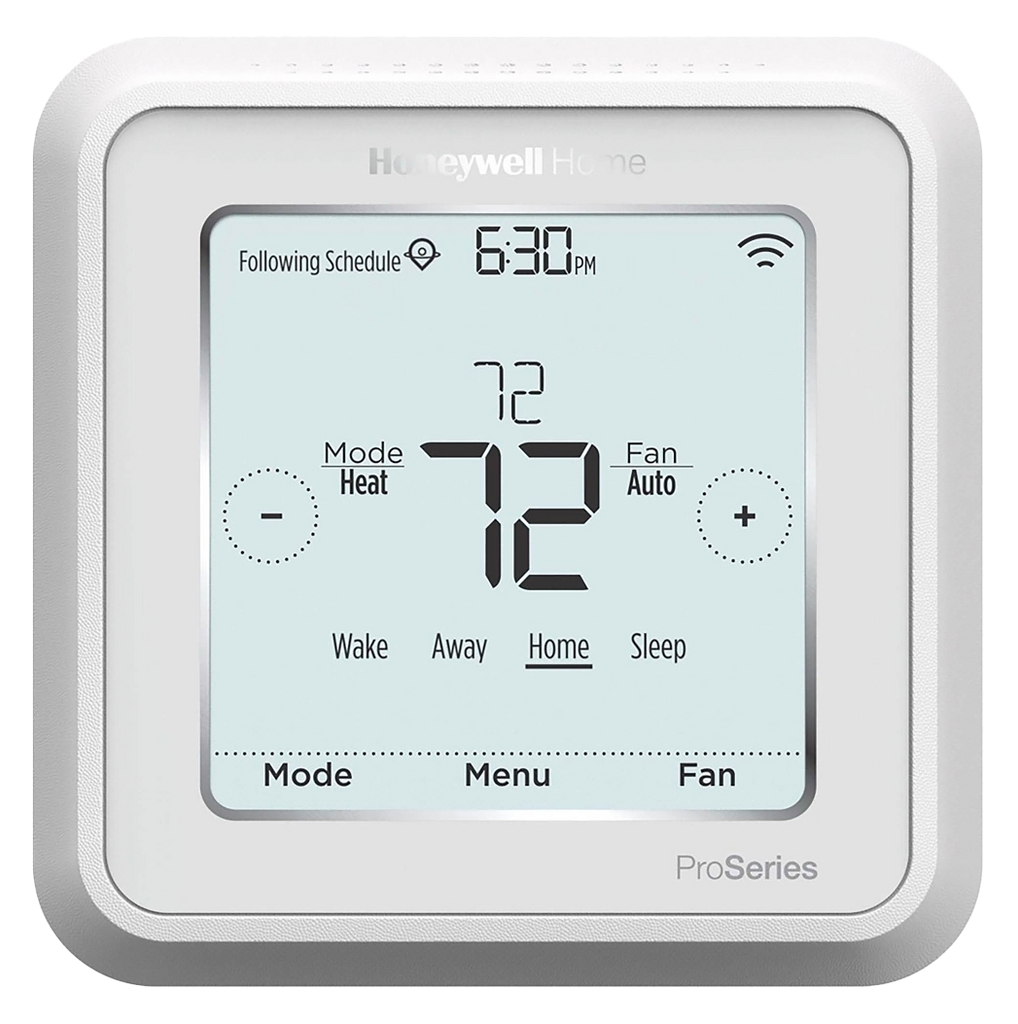 Thermostat, T6 Pro Smart, multistage 3 heat / 2 cool
Offers remote control for personalized home climate comfort from anywhere when connected to the app. CUSTOM / REDING INC