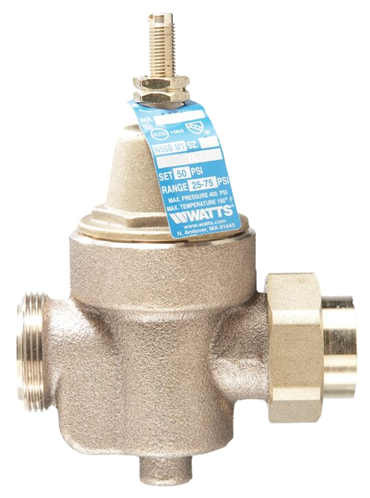 Pressure reducing valve 1ip w/union, Watts (LFN55BM1-U)