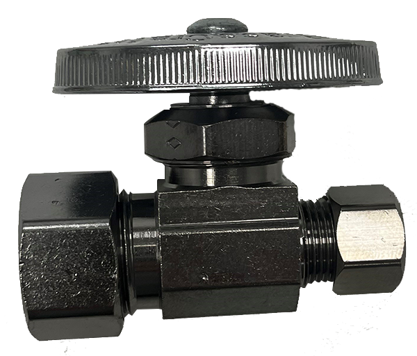 Straight stop 5/8comp x 3/8comp (multi-turn) (Brass Craft)