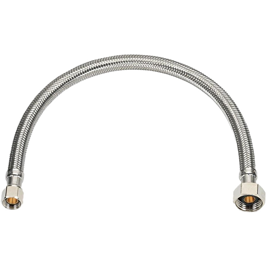 SS Braided supply line for kit/lav 1/2fip x 1/2fip 12
