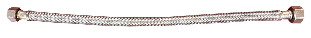 SS Braided supply line for kit/lav 1/2comp x 1/2fip 16