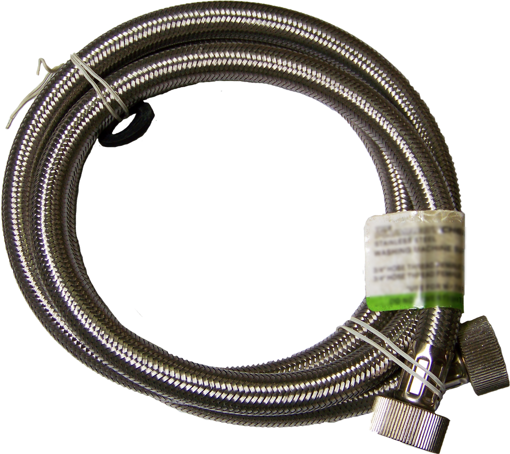 SS Braided washing machine hose 3/4fht x 48
