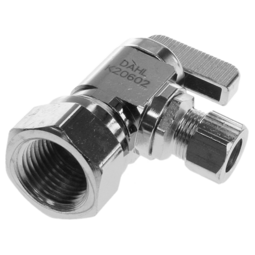 Ball valve angle stop 1/2fip x 3/8comp Dahl