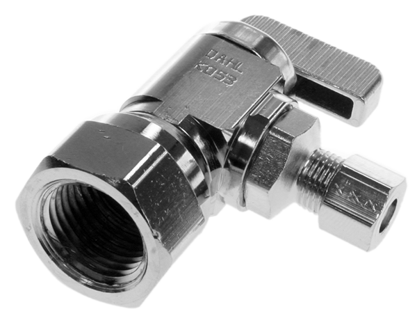 Ball valve angle stop 1/2fip x 1/4comp Dahl