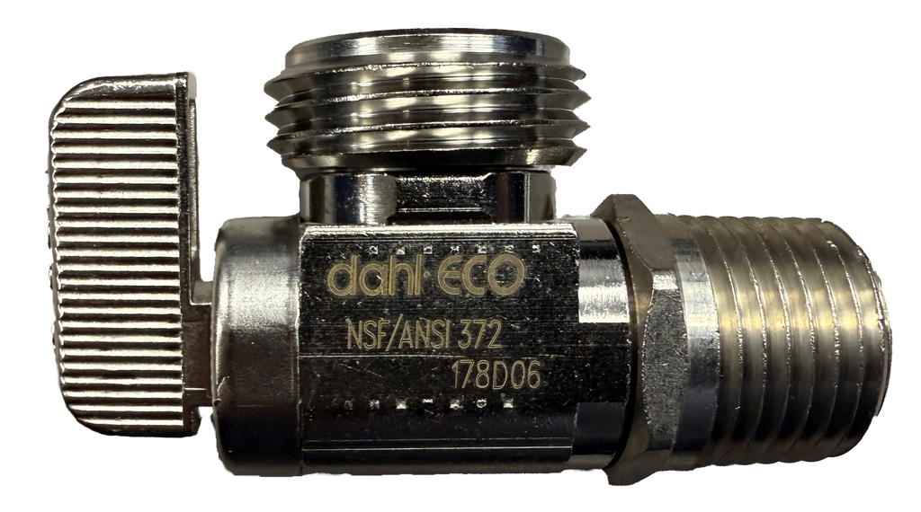 Ball valve washer stop 3/4mht x 1/2mip Dahl