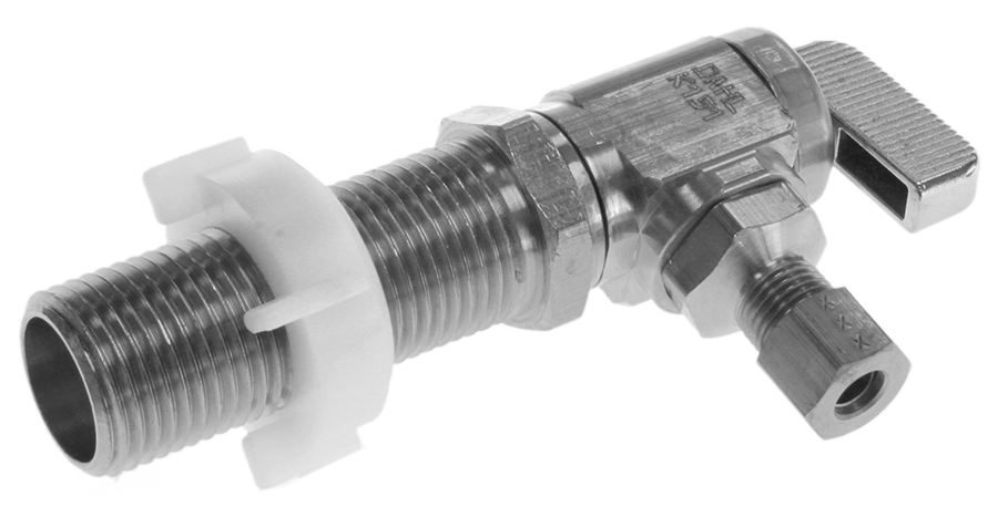 Ball valve ice maker stop 1/2mip/c x 1/4comp Dahl