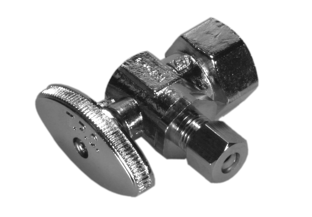 Ball valve angle stop 1/2fip x 3/8comp TPC