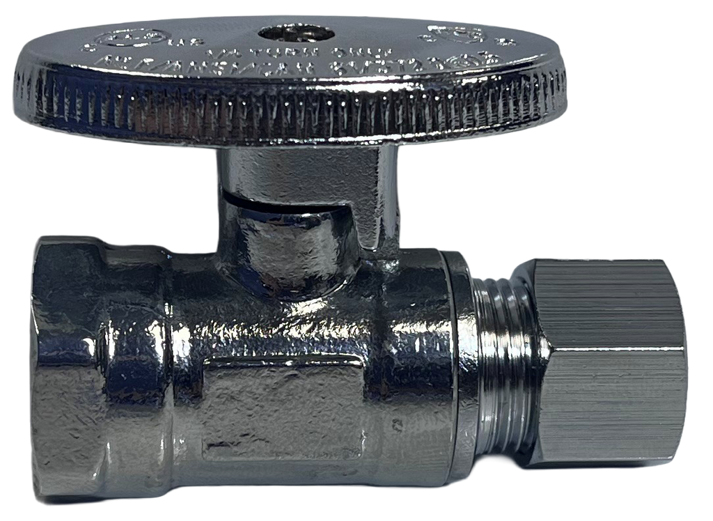 Ball valve straight stop 3/8fip x 3/8comp TPC