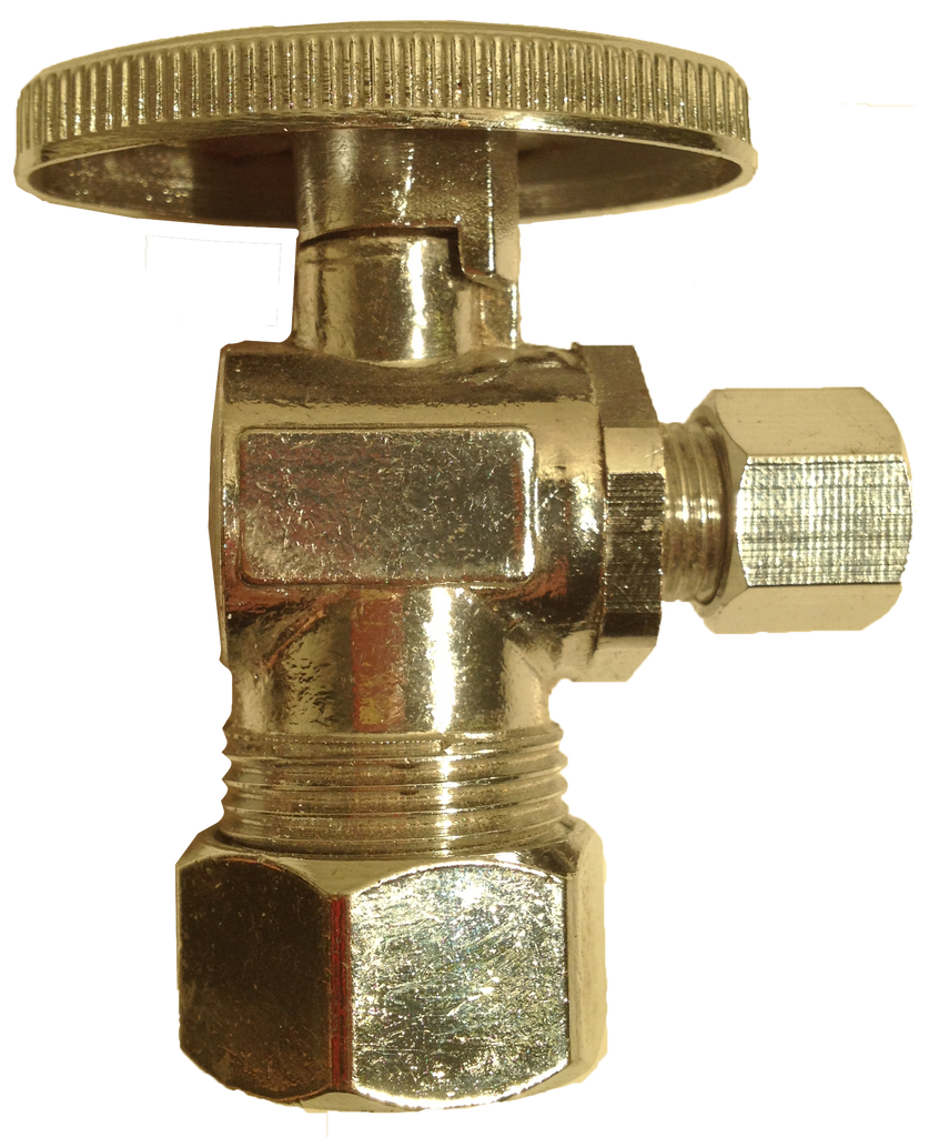 Ball valve angle stop 5/8comp x 1/4comp TPC