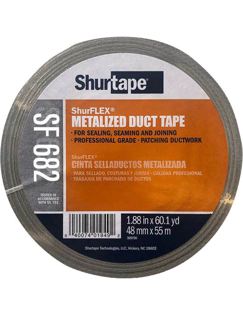 Tape duct metalized 10mil, 48mm x 55m (Shurtape SF682)