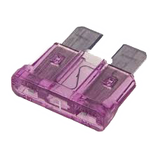 Blade fuse, 3 amp, purple