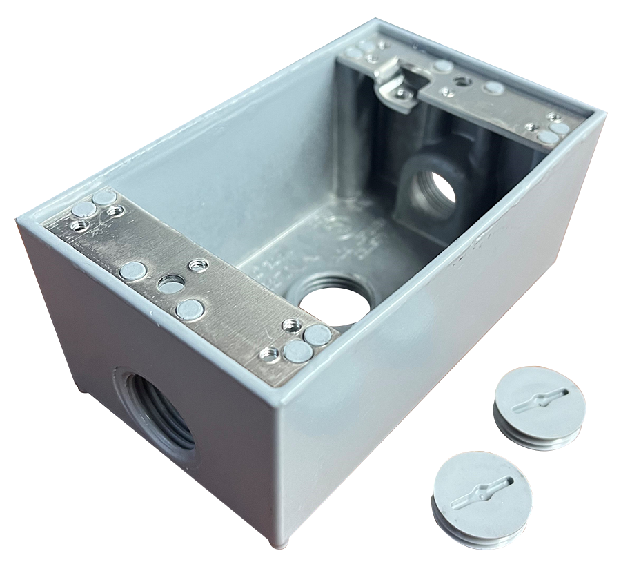 Weather proof box, 4 x 2, 2 deep