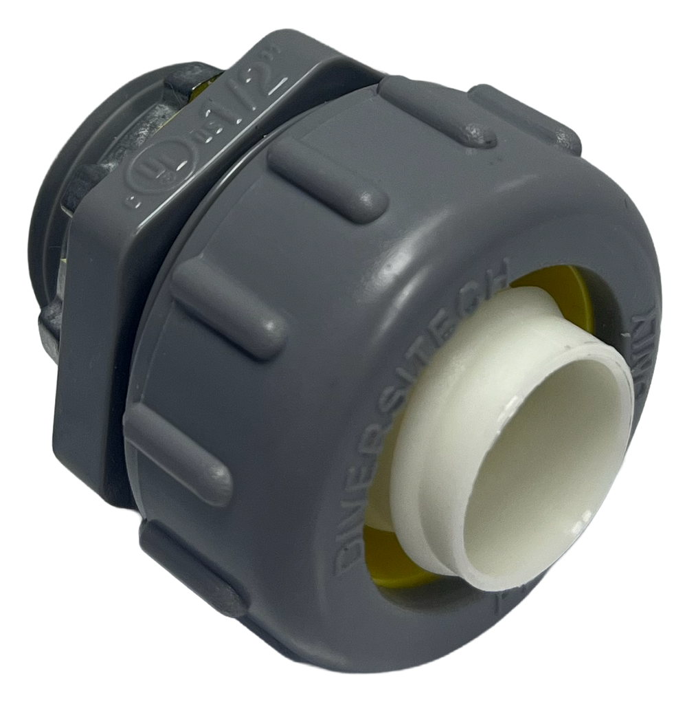 Liquid Tite connector, 1/2, non-metallic, straight