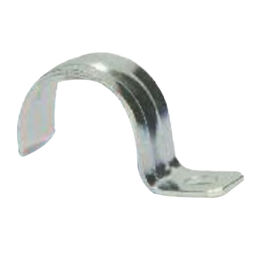 One hole pipe strap, zinc plated steel, 2