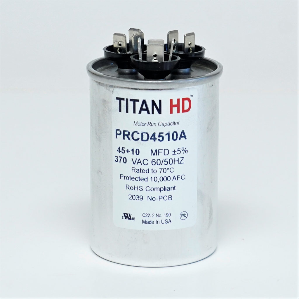 Titan capacitor round 440/370V, 35/5mfd