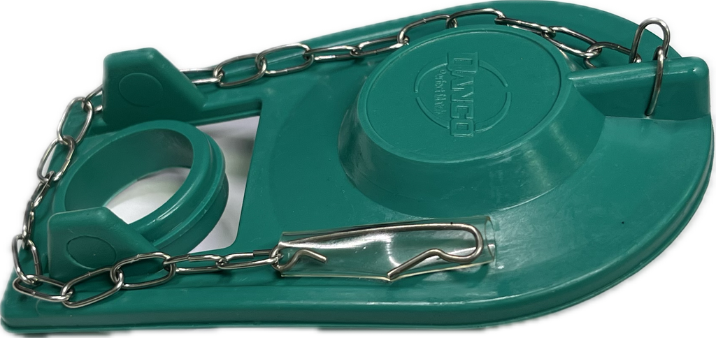Ideal Teal universal 2 premier flapper w/chain & clasp, durable natural rubber