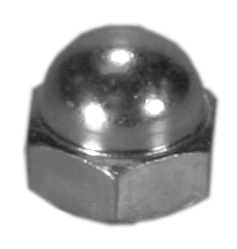 Acorn nut closed head chrome plated 5/16
