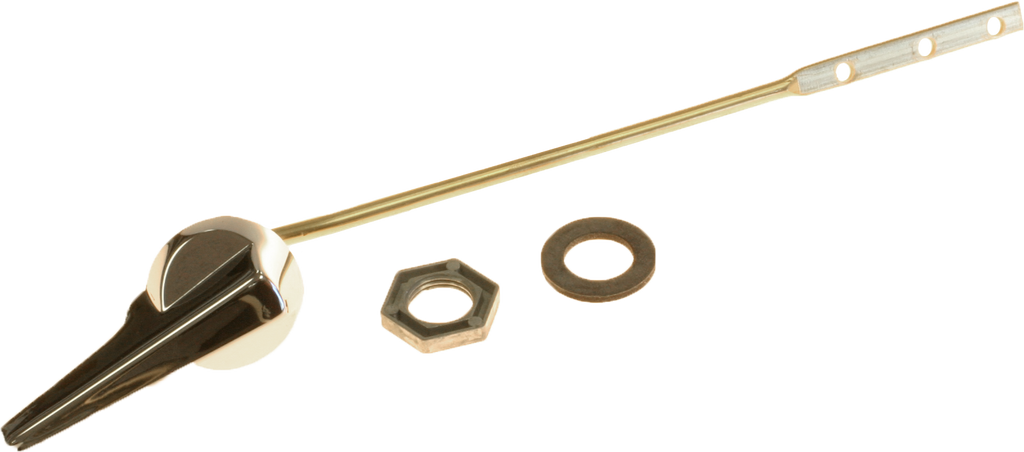 Tank lever 8 brass arm, metal spud and nut w/washer
