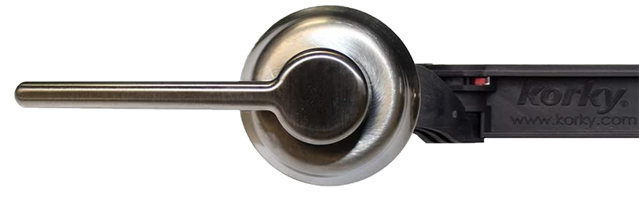 Tank lever Korky Strongarm classic style BRUSHED NICKEL