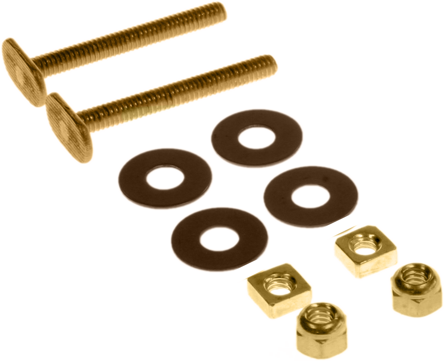 Flange bolt kit 1/4 x 2 1/4 double nuts and washers (pair)