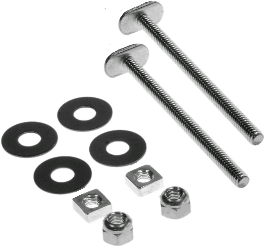 Flange bolt kit 1/4 x 3 1/2 double nuts and washers (pair)