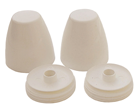Flange bolt cap (pair) tall WHITE SmartCap