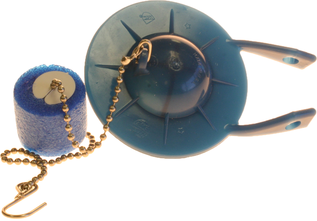 Coast blue vinyl 2 flapper w/float on chain (Kohler 85160) (Briggs Vacuity)
