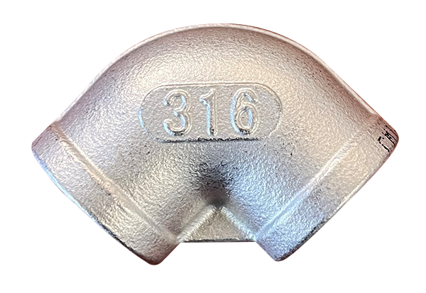 Stainless steel 90 ell, 1/2