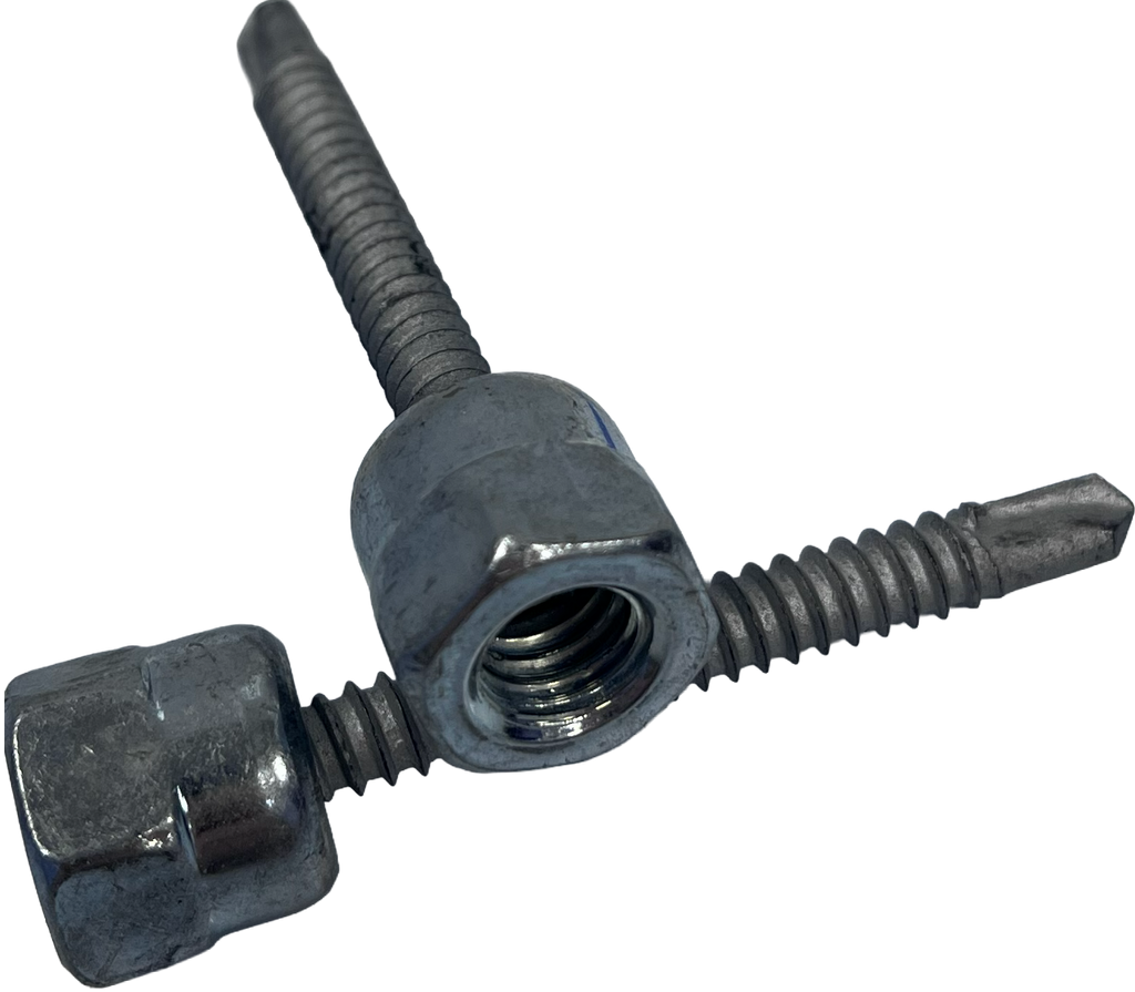Metal threaded rod anchor, bottom mount, 3/8
