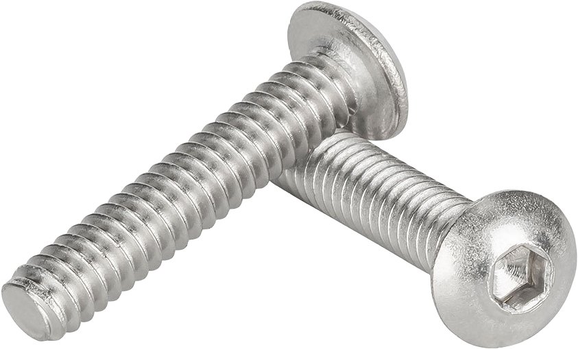 Stainless buttonhead bolt, 1/4 - 1/2, 20 thread count