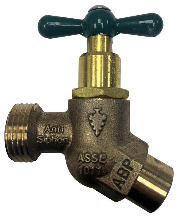 No kink hose bibb 1/2c or 3/4c Arrowhead w/vacuum breaker