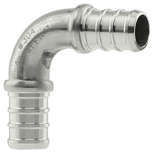 Pex B fitting, stainless steel, 90, 1