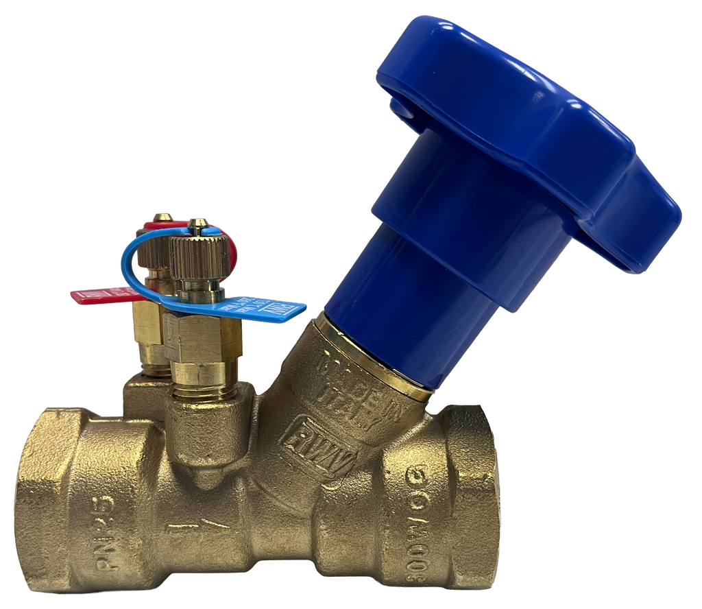 Balancing valve 1ip
Venturi insert, precison multi-turn adj handwheel, positive shut off w/memory stop, 300WOG